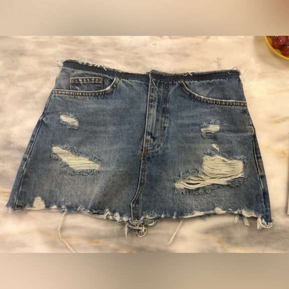 Zara High Rise 5 Pocket Mini Skirt - XS - Picture 5 of 6